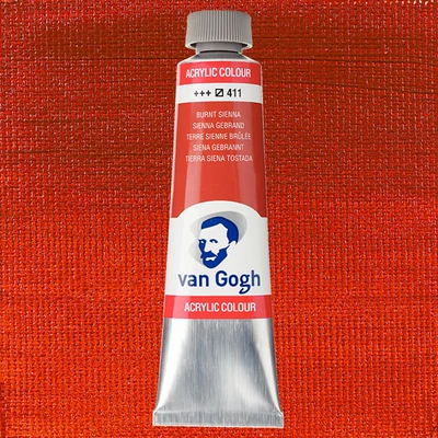 Talens Van Gogh akrilna boja, 40 ml - 411, burnt sienna