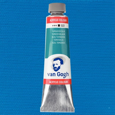 Talens Van Gogh akrilna boja, 40 ml - 522, turquoise blue