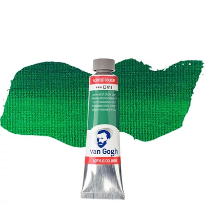 Talens Van Gogh akrilna boja, 40 ml - 619, permanent green deep