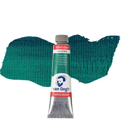 Talens Van Gogh akrilna boja, 40 ml - 675, phthalo green