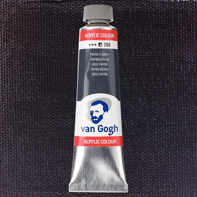 Talens Van Gogh akrilna boja, 40 ml - 708, paynes grey