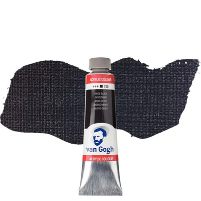 Talens Van Gogh akrilna boja, 40 ml - 735, oxide black