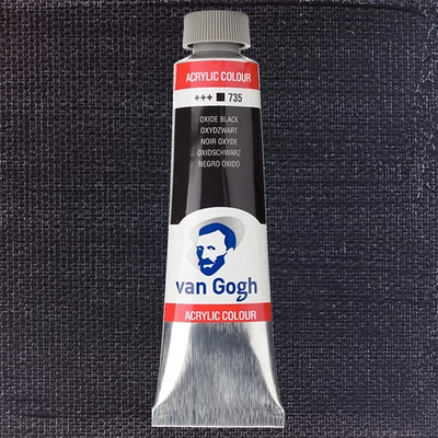 Talens Van Gogh akrilna boja, 40 ml - 735, oxide black