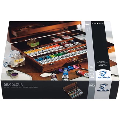 Talens Van Gogh set uljanih slika - 32x20 ml+ 2x60 ml + pribor, u drvenoj kutiji