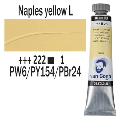 Talens Van Gogh uljana boja, 20 ml - 222, naples yellow light