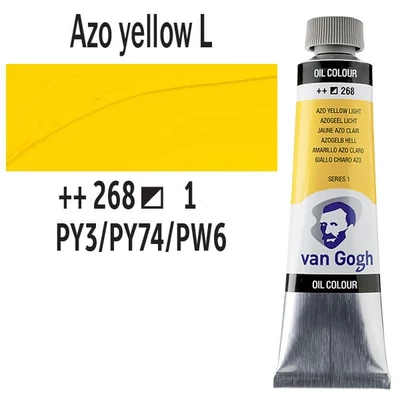 Talens Van Gogh uljana boja, 40 ml - 268, azo yellow light