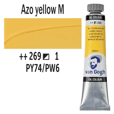Talens Van Gogh uljana boja, 20 ml - 269, azo yellow medium