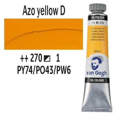 Talens Van Gogh uljana boja, 20 ml - 270, azo yellow deep