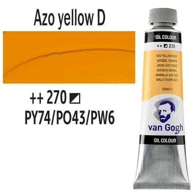 Talens Van Gogh uljana boja, 40 ml - 270, azo yellow deep