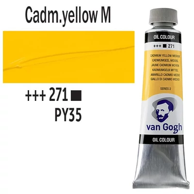 Talens Van Gogh uljana boja, 40 ml - 271, cadmium yellow medium