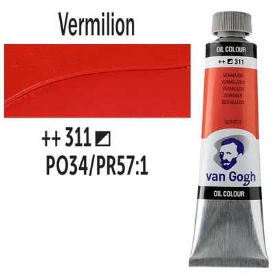 Talens Van Gogh uljana boja, 40 ml - 311, vermilion