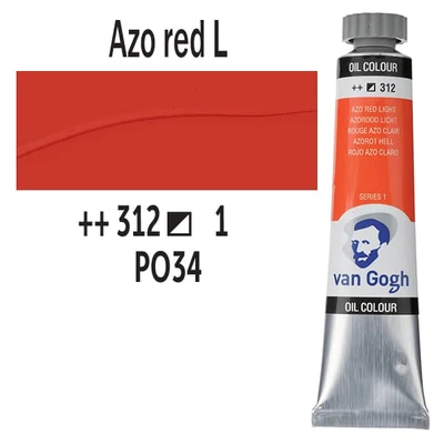 Talens Van Gogh uljana boja, 20 ml - 312, azo red light