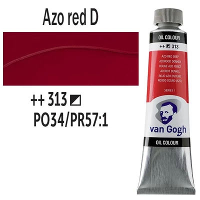 Talens Van Gogh uljana boja, 40 ml - 313, azo red deep