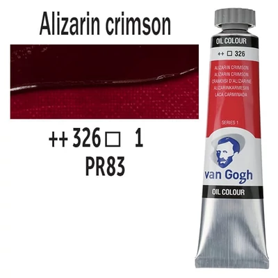 Talens Van Gogh uljana boja, 20 ml - 326, alizarin crimson