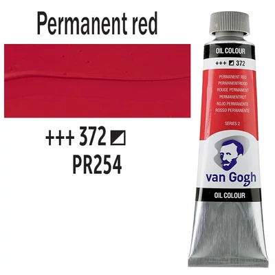 Talens Van Gogh uljana boja, 40 ml - 372, permanent red