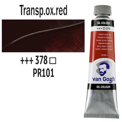 Talens Van Gogh uljana boja, 40 ml - 378, transparent oxide red