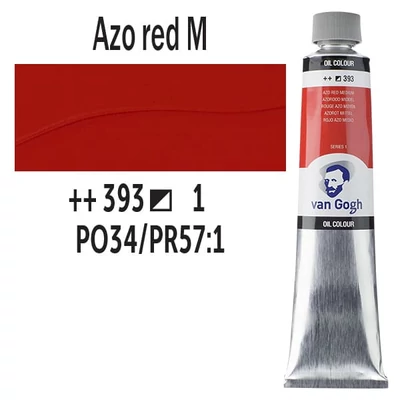 Talens Van Gogh uljana boja, 200 ml - 393, azo red medium