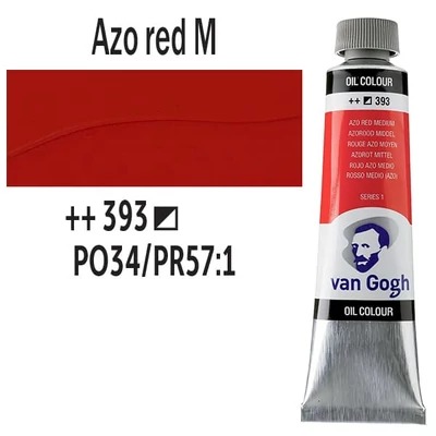 Talens Van Gogh uljana boja, 40 ml - 393, azo red medium