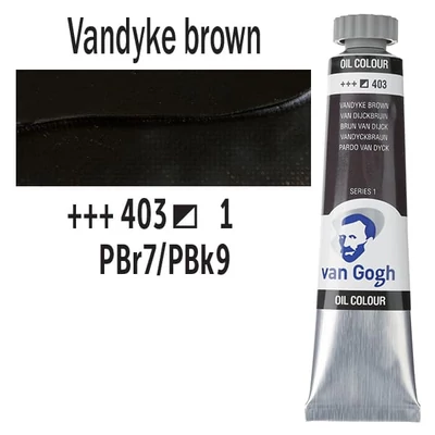 Talens Van Gogh uljana boja, 20 ml - 403, vandyke brown