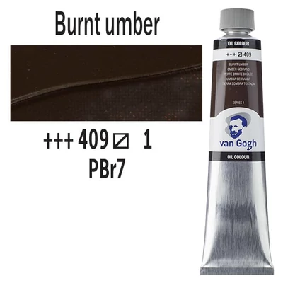 Talens Van Gogh uljana boja, 200 ml - 409, burnt umber