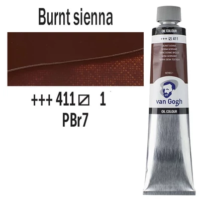 Talens Van Gogh uljana boja, 200 ml - 411, burnt sienna