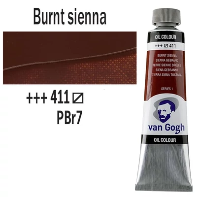 Talens Van Gogh uljana boja, 40 ml - 411, burnt sienna