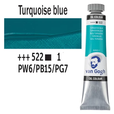 Talens Van Gogh uljana boja, 20 ml - 522, turquoise blue