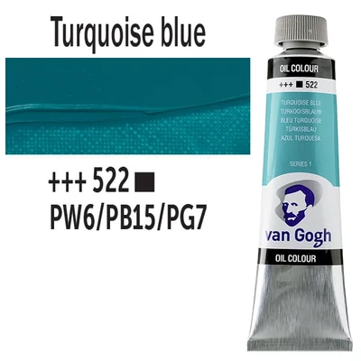 Talens Van Gogh uljana boja, 40 ml - 522, turquoise blue