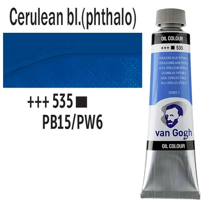 Talens Van Gogh uljana boja, 40 ml - 535, cerulean blue (phthalo)