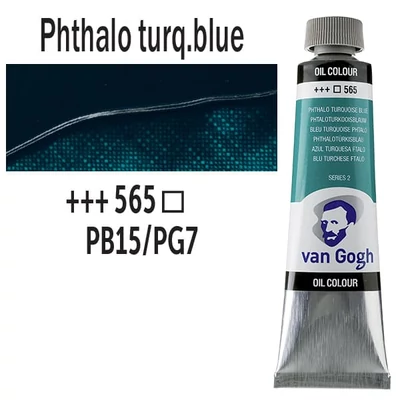 Talens Van Gogh uljana boja, 40 ml - 565, phthalo turquoise blue