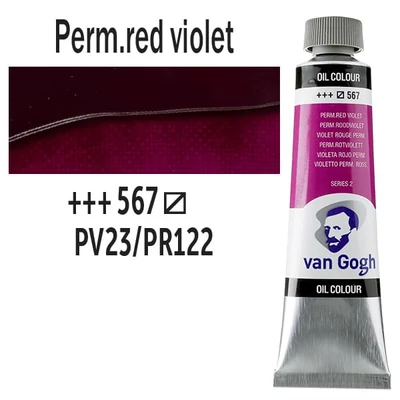 Talens Van Gogh uljana boja, 40 ml - 567, permanent red violet