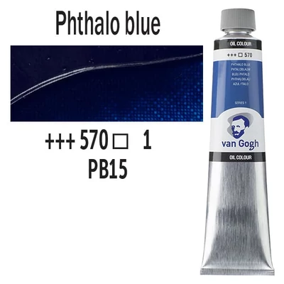 Talens Van Gogh uljana boja, 200 ml - 570, phthalo blue