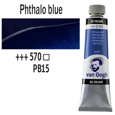 Talens Van Gogh uljana boja, 40 ml - 570, phthalo blue (primary)