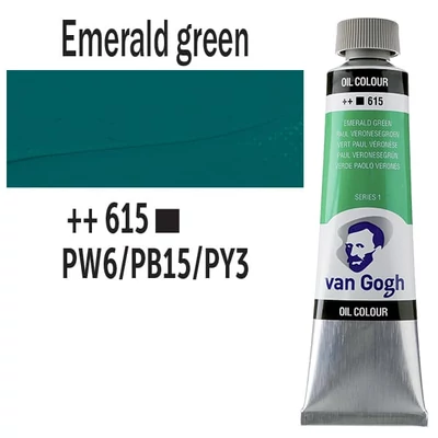 Talens Van Gogh uljana boja, 40 ml - 615, emerald green
