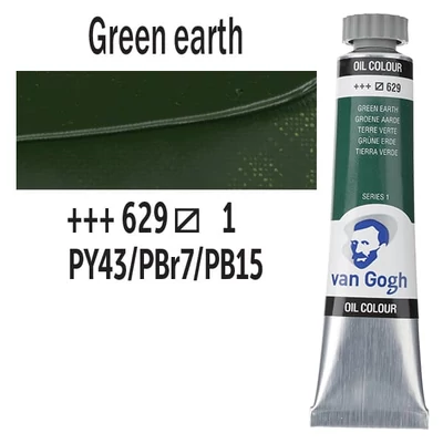 Talens Van Gogh uljana boja, 20 ml - 629, green earth