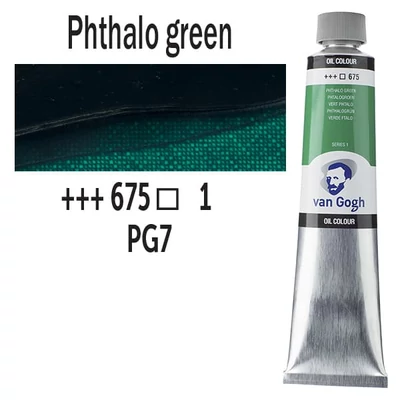 Talens Van Gogh uljana boja, 200 ml - 675, phthalo green