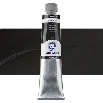Talens Van Gogh uljana boja, 200 ml - 702, lamp black