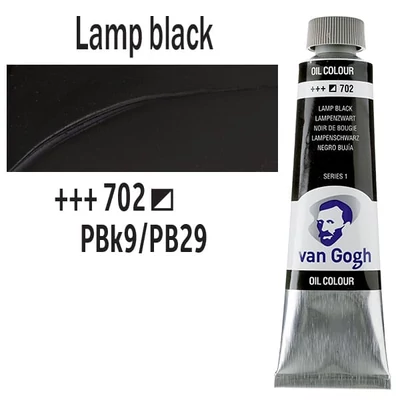 Talens Van Gogh uljana boja, 40 ml - 702, lamp black