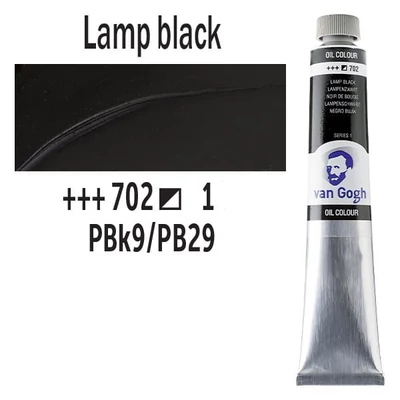 Talens Van Gogh uljana boja, 60ml - 702, lamp black