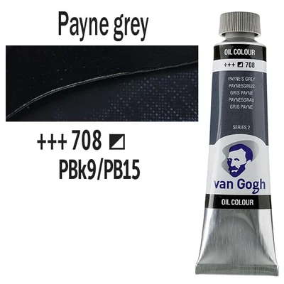 Talens Van Gogh uljana boja, 40 ml - 708, payne's grey