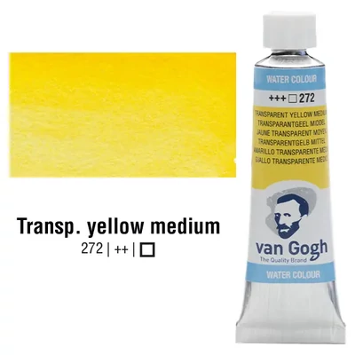 Talens Van Gogh akvarel boja u tubi, 10 ml - 272, transparent yellow medium