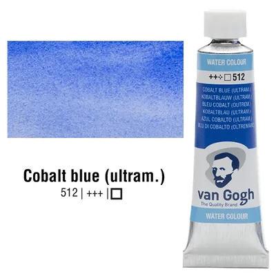 Talens Van Gogh akvarel boja u tubi, 10 ml - 512, cobalt blue (ultramarine)