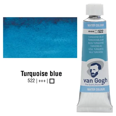Talens Van Gogh akvarel boja u tubi, 10 ml - 522, turquoise blue