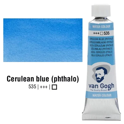 Talens Van Gogh akvarel boja u tubi, 10 ml - 535, cerulean blue (phthalo)