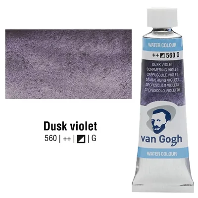 Talens Van Gogh akvarel boja u tubi, 10 ml - 560, dusk violet, granulator