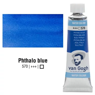 Talens Van Gogh akvarel boja u tubi, 10 ml - 570, phthalo blue