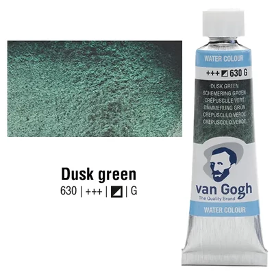 Talens Van Gogh akvarel boja u tubi, 10 ml - 630, dusk green, granulator