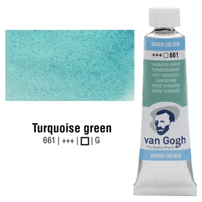 Talens Van Gogh akvarel boja u tubi, 10 ml - 661, turquoise green