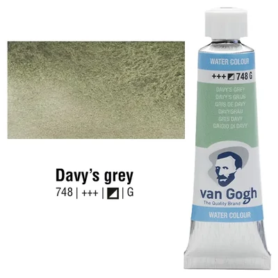 Talens Van Gogh akvarel boja u tubi, 10 ml - 748, davy's grey, granulator