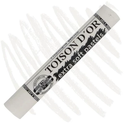 Toison d'Or 8550 ekstra meka praškasta pastelna kreda - 01, titanium white